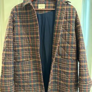 Sezane Women's Plaid Quilted Jacket - Multicolor